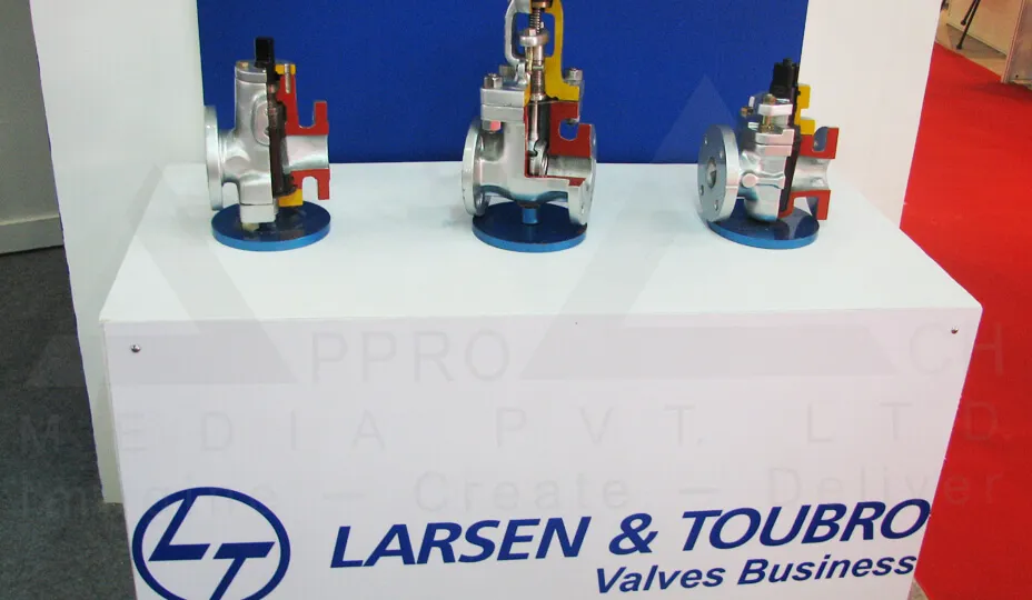 Industrial Valves Exhibition Stall Design at India Cam Ahmedabad — L&T Valves 2009 — photo 3