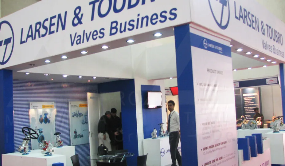 Industrial Valves Exhibition Stall Design at India Cam Ahmedabad — L&T Valves 2009 — photo 4