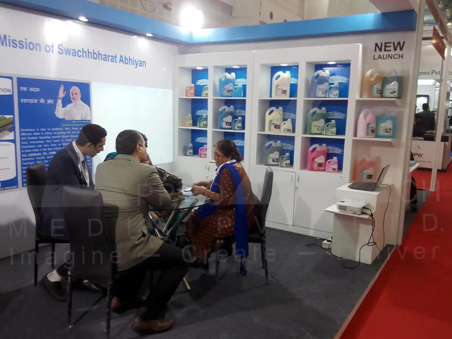Cleaning Chemicals Exhibition Stall Design at Clean India Show Ahmedabad — Altret Industries 2014 — photo 3