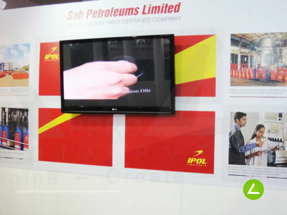 Industrial Lubricants Exhibition Stall Design at Impex 2014 Mumbai IPOL — IPOL Lubricants 2014 — photo 2