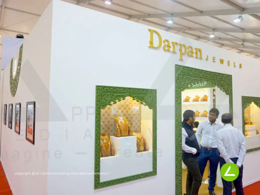 Gold Jewellery Exhibition Stall Design at GGJS 2016 Gandhinagar Darpan Jewels — Darpan Jewels 2016 — photo 2