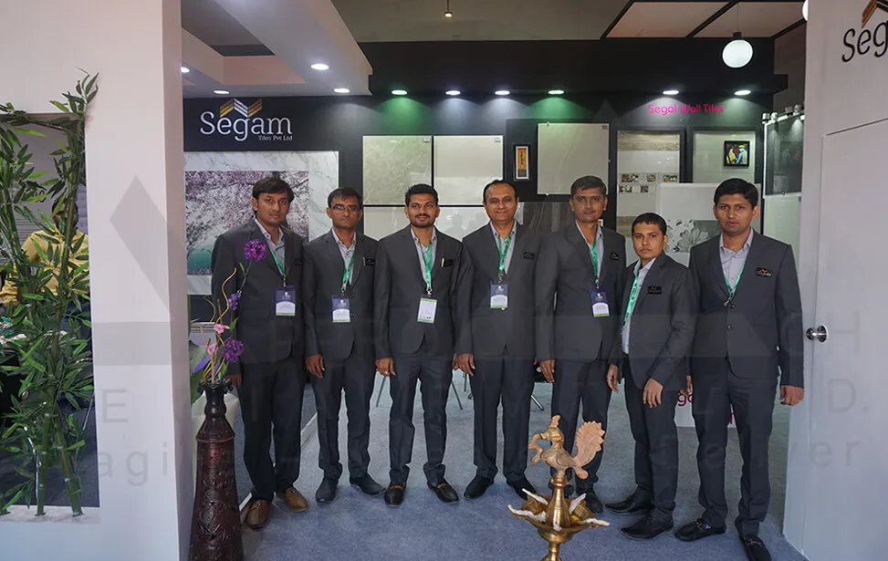 Ceramic Tile Exhibition Stall Design at Vibrant Ceramics 2016 Ahmedabad — Segam 2016 — photo 3