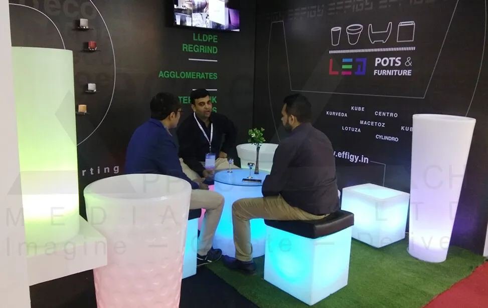 Polymer Granules Exhibition Stall Design at Plasti Vision 2017 Ahmedabad — Eco Polymers 2017 — photo 3