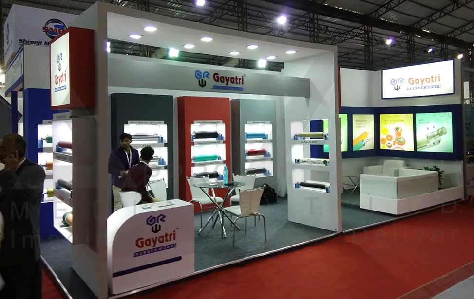 Rubber & Polymer Products Exhibition Stall Design at Vibrant Expo Ahmedabad 2017 — Gayatri Rubber Work 2017 — photo 2