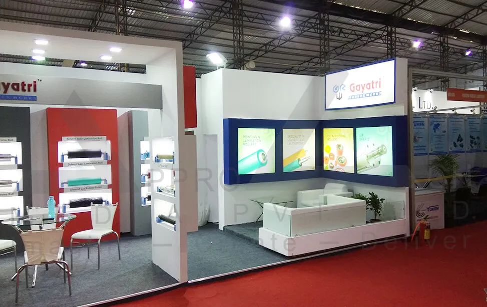 Rubber & Polymer Products Exhibition Stall Design at Vibrant Expo Ahmedabad 2017 — Gayatri Rubber Work 2017 — photo 3