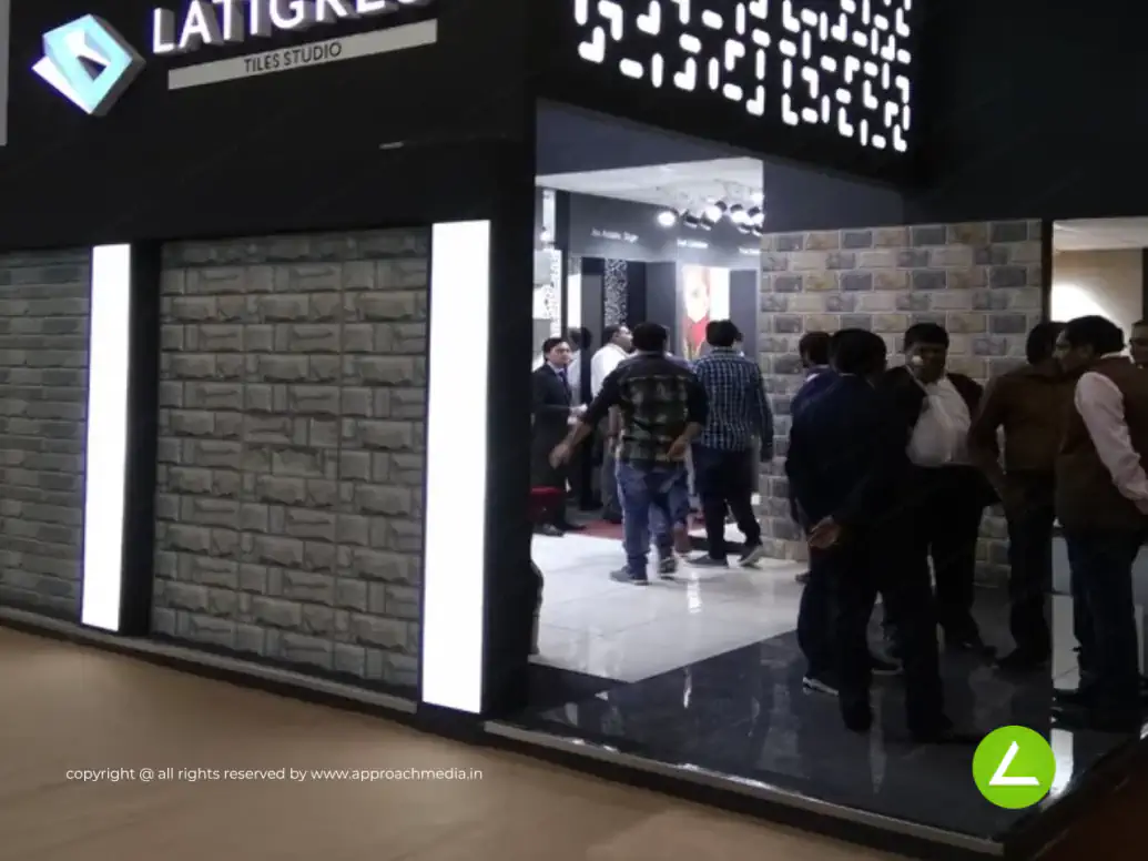Designer Tile Showroom Exhibition Stall Design at Vibrant Ceramic 2017 Gandhinagar — Letina 2017 — photo 4