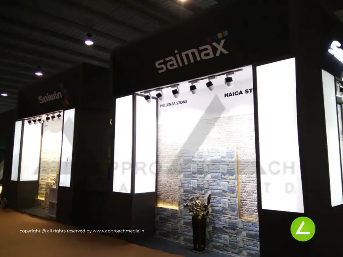 Elevation Tile Showroom Exhibition Stall Design at Vibrant Ceramic 2017 Gandhinagar — Saimax 2017 — photo 3