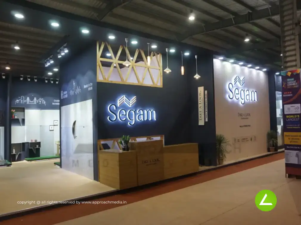 Double Charge Tile Showroom Exhibition Stall Design at Vibrant Ceramic 2017 Gandhinagar — Segam 2017 — photo 3