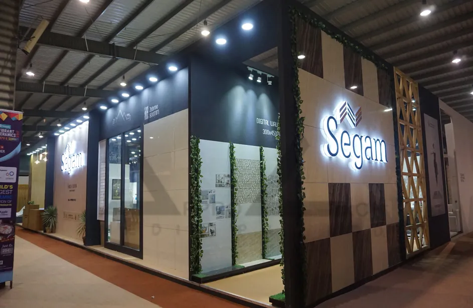 Double Charge Tile Showroom Exhibition Stall Design at Vibrant Ceramic 2017 Gandhinagar — Segam 2017 — photo 4