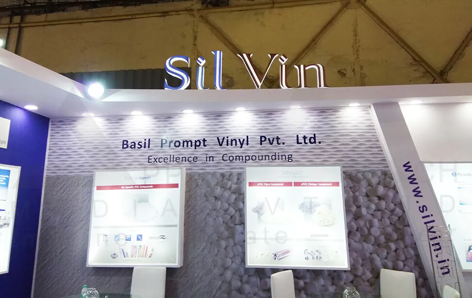 PVC & Vinyl Compound Exhibition Stall Design at Vibrant Expo Ahmedabad 2017 — Silvin 2017 — photo 2