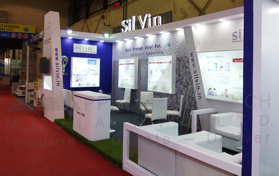 PVC & Vinyl Compound Exhibition Stall Design at Vibrant Expo Ahmedabad 2017 — Silvin 2017 — photo 3