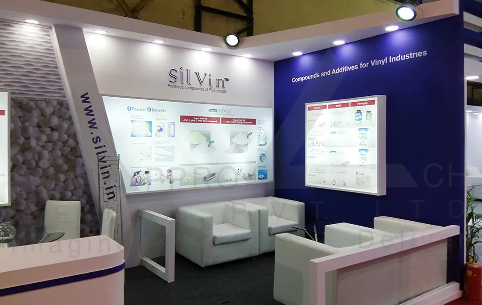 PVC & Vinyl Compound Exhibition Stall Design at Vibrant Expo Ahmedabad 2017 — Silvin 2017 — photo 4
