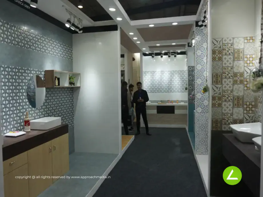 Ceramic Tile Showroom Exhibition Stall Design at Vibrant Ceramic 2017 Gandhinagar — Slogan 2017 — photo 2