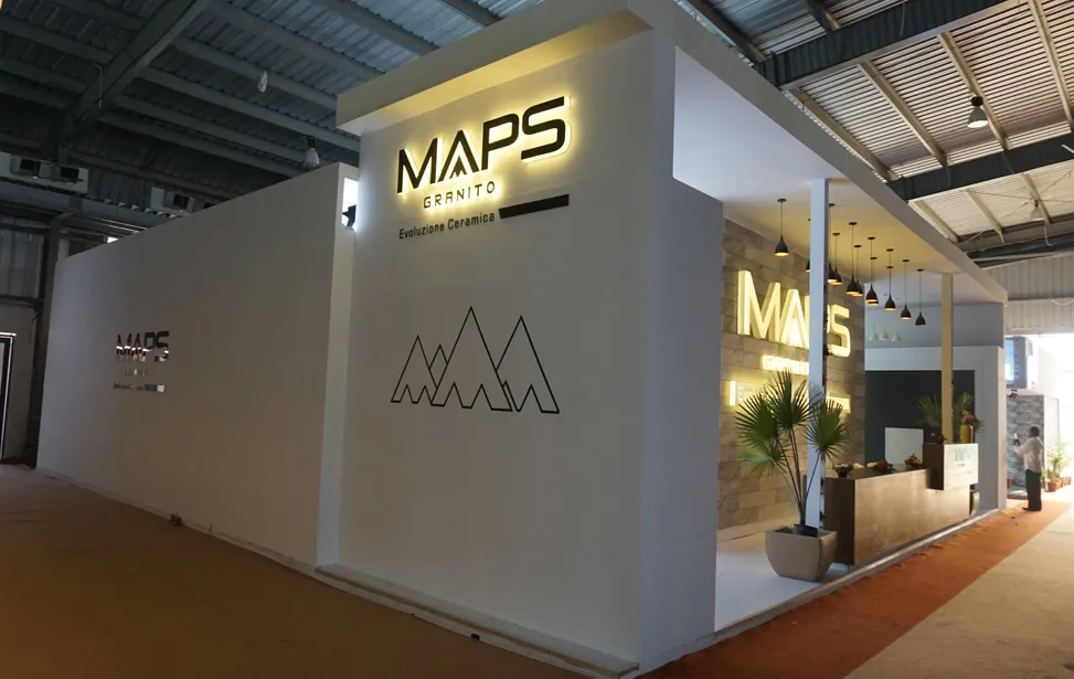 Granito Slab Exhibition Stall Design at Vibrant Ceramic 2017 Gandhinagar — Maps 2019 — photo 3