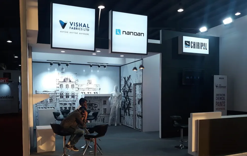 Textile Pavilion Exhibition Stall Design at Vibrant Gujarat 2019 Gandhinagar — Chiripal Group 2019 — photo 3