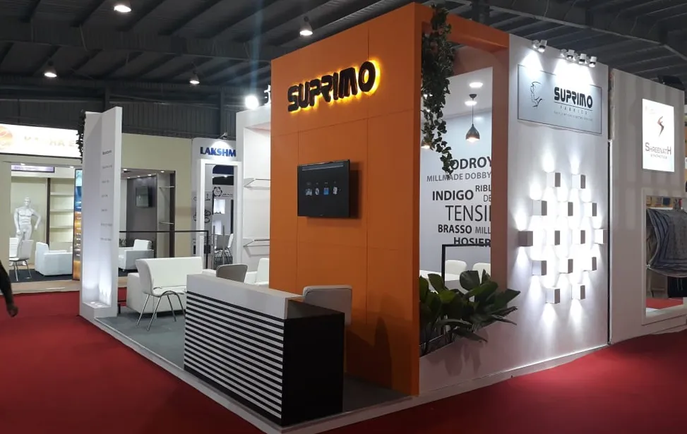 Denim Brand Pavilion Exhibition Stall Design at Vibrant Gujarat 2019 Gandhinagar — Suprimo 2019 — photo 2
