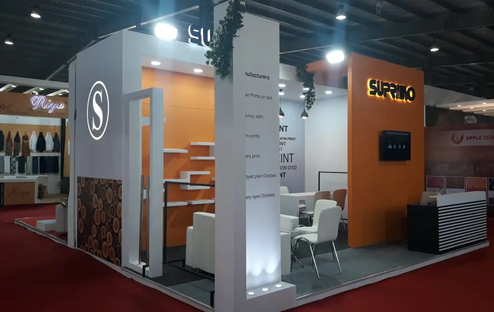 Denim Brand Pavilion Exhibition Stall Design at Vibrant Gujarat 2019 Gandhinagar — Suprimo 2019 — photo 3