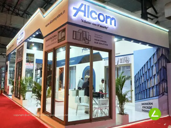 Aluminium Composite Panel Exhibition Stall Design at ACETECH Delhi — Alcom 2022 — photo 2