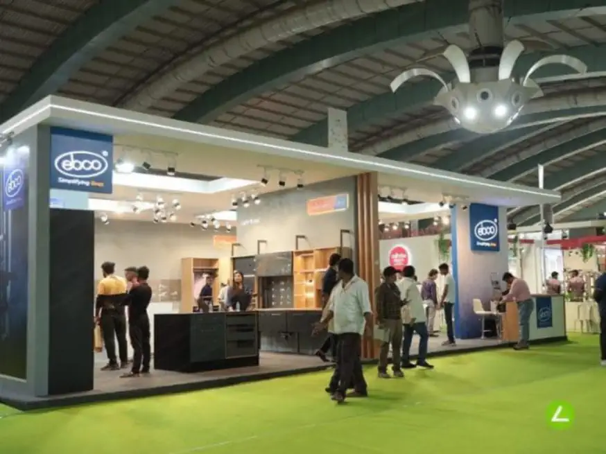 Furniture Fittings Exhibition Stall Design at Hardware Expo Rajkot — EBCO 2022 — photo 2