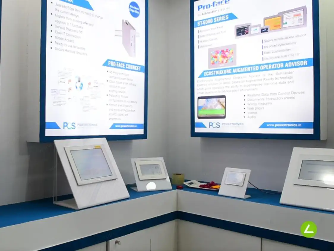 Power & Automation Exhibition Stall Design at Pharmatech Expo Gandhinagar — Powertronics Control Systems 2022 — photo 2