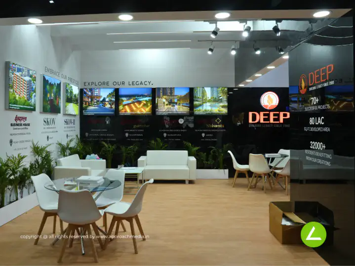Property Developer Exhibition Stall Design at Builder & Real Estate Expo Ahmedabad — Deep 2023 — photo 3