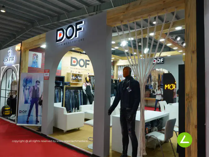 Jeans Manufacturer Exhibition Stall Design at GGMA Expo Gandhinagar — DOF 2023 — photo 2