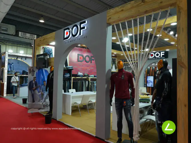Jeans Manufacturer Exhibition Stall Design at GGMA Expo Gandhinagar — DOF 2023 — photo 3