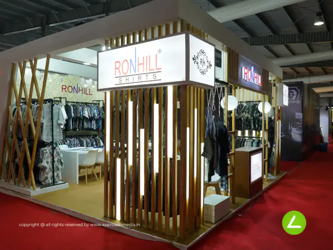 Shirts & Apparel Exhibition Stall Design at GGMA Expo Gandhinagar — Ronhill 2023 — photo 2
