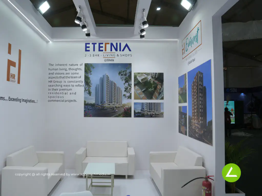 Real Estate Builder Exhibition Stall Design at GIHED 2023 Ahmedabad — HR Group 2023 — photo 2