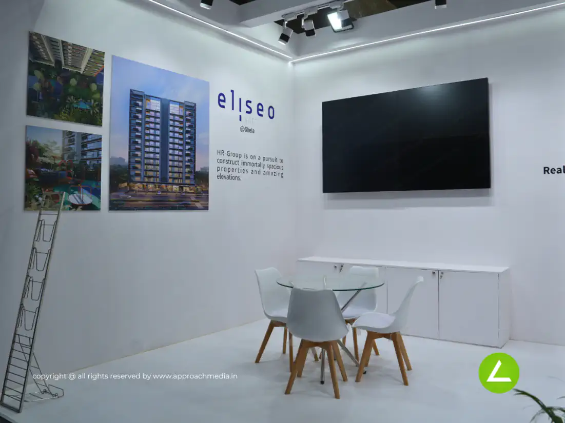 Real Estate Builder Exhibition Stall Design at GIHED 2023 Ahmedabad — HR Group 2023 — photo 3
