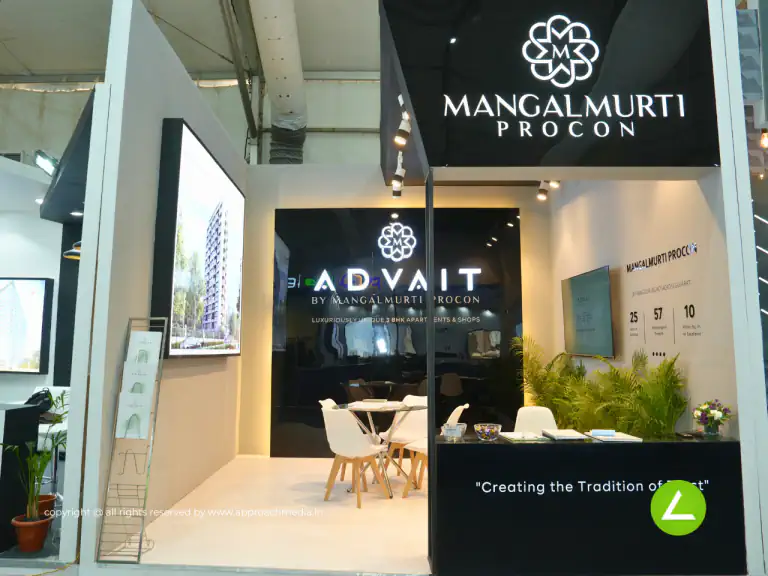 Residential Real Estate Exhibition Stall Design at GIHED 2023 Ahmedabad — Mangalmurti 2023 — photo 3