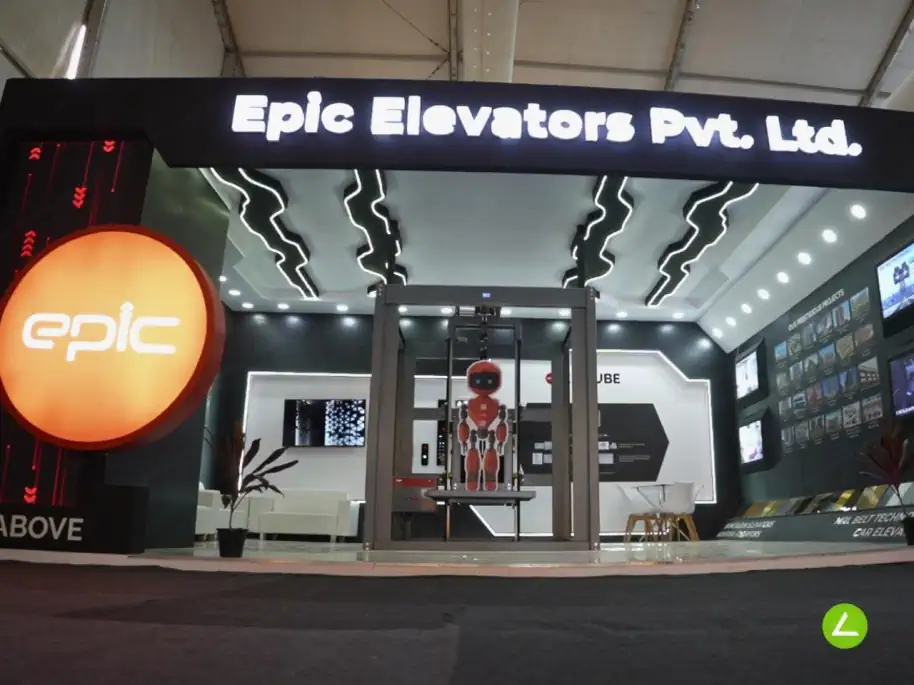 Elevator & Escalator Exhibition Stall Design at GIHED Expo 2023 Ahmedabad — Epic Elevator 2023 — photo 2