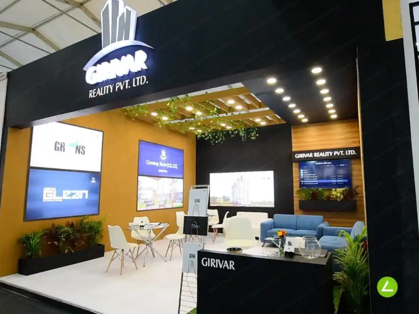 Real Estate Developer Exhibition Stall Design at GIHED Expo 2023 Ahmedabad — Girivar 2023 — photo 2