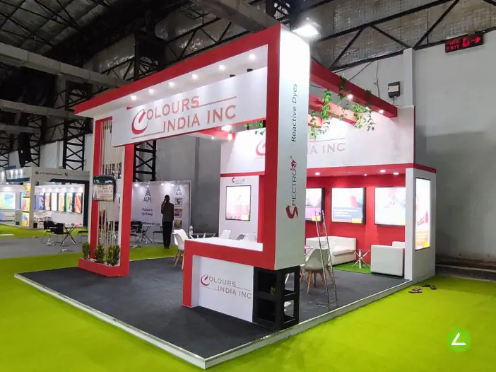 Pigments & Colours Exhibition Stall Design at INC India Mumbai — Colours India 2023 — photo 2