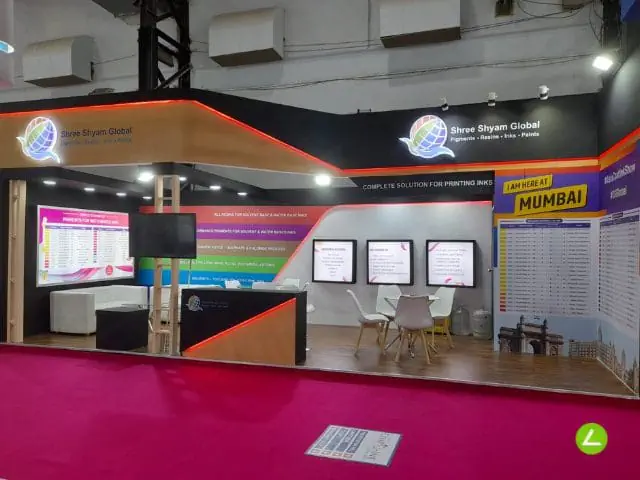 Printing Ink Exhibition Stall Design at INC India Mumbai — SS Global 2023 — photo 2