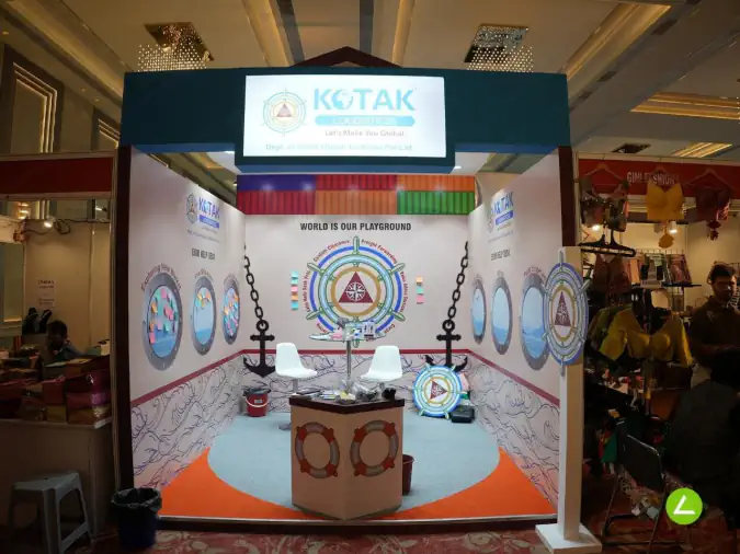 Logistics & Warehousing Exhibition Stall Design at JITO Expo Gandhinagar — Kotak Logistics 2023 — photo 2