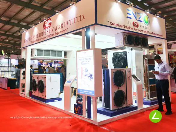 Commercial Kitchen Equipment Exhibition Stall Design at Khadya Khorak Expo Gandhinagar — Rishabh Enterprise 2023 — photo 4