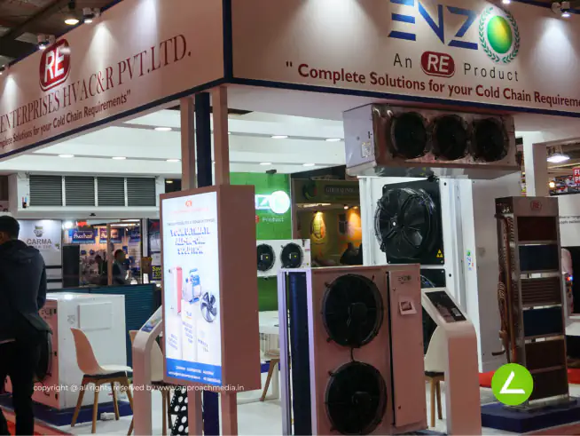 Commercial Kitchen Equipment Exhibition Stall Design at Khadya Khorak Expo Gandhinagar — Rishabh Enterprise 2023 — photo 2