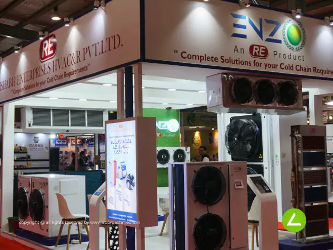 Commercial Kitchen Equipment Exhibition Stall Design at Khadya Khorak Expo Gandhinagar — Rishabh Enterprise 2023 — photo 3