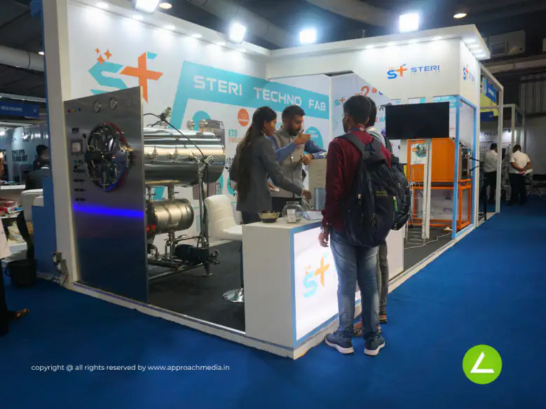 Medical Device Exhibition Stall Design at Medtech Gandhinagar — Steri Technolabs 2023 — photo 2