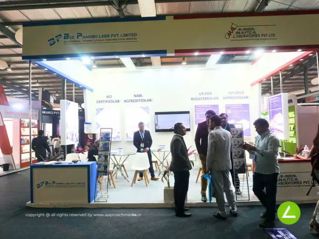 Analytical Lab Exhibition Stall Design at Pharmatech Gandhinagar — Manisha Analytical Labs 2023 — photo 3