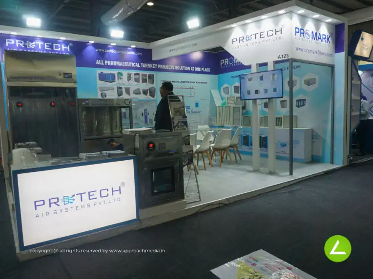 Pharma Inspection & Marking Exhibition Stall Design at Pharmatech Gandhinagar — Promark 2023 — photo 2