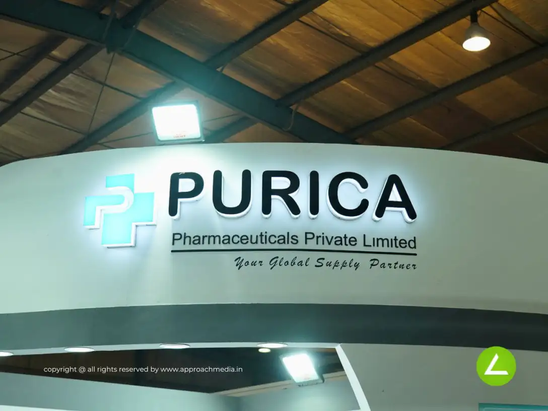 Pharma Water System Exhibition Stall Design at Pharmatech Gandhinagar — Purica 2023 — photo 2