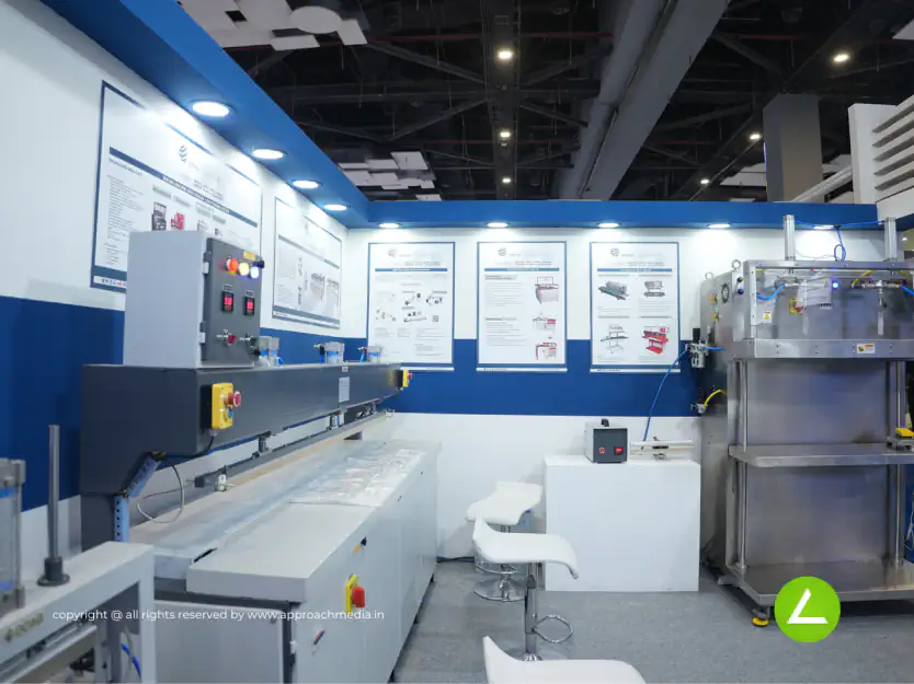 Plastic Processing Machine Exhibition Stall Design at Plast India Delhi — EEWA 2023 — photo 2