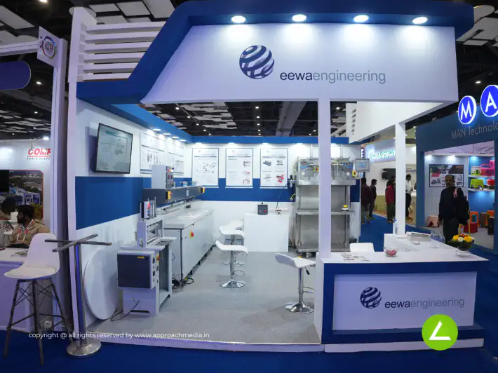 Plastic Processing Machine Exhibition Stall Design at Plast India Delhi — EEWA 2023 — photo 4