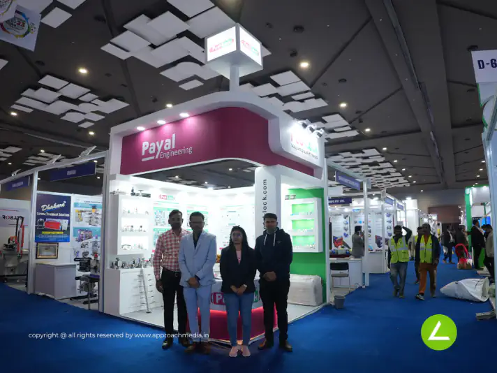 Plastic Components Exhibition Stall Design at Plast India Delhi — Ped Lock 2023 — photo 4