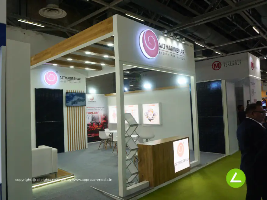 Solar Energy Exhibition Stall Design at REI Expo Delhi — Aatmanirbhar Solar 2023 — photo 2