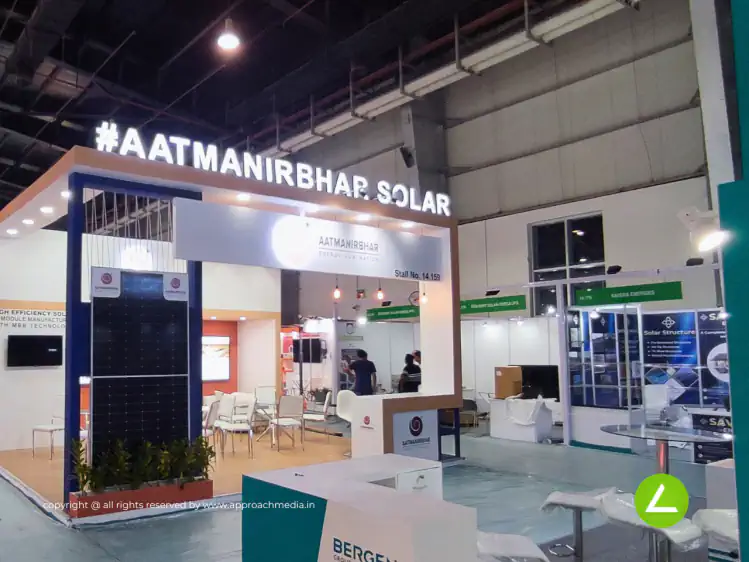 Solar Energy Exhibition Stall Design at REI Expo Delhi — Aatmanirbhar Solar 2023 — photo 3