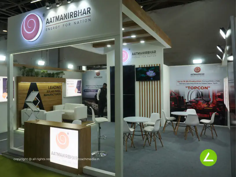 Solar Energy Exhibition Stall Design at REI Expo Delhi — Aatmanirbhar Solar 2023 — photo 4