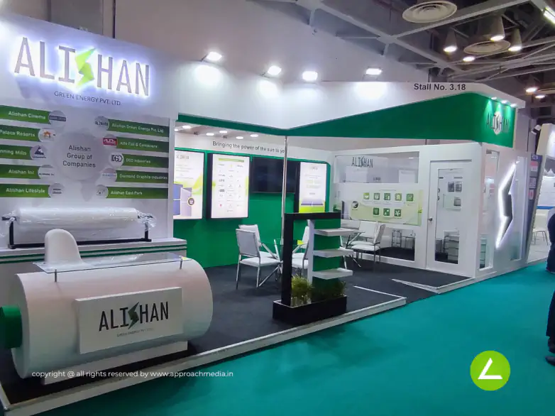 Renewable Energy Exhibition Stall Design at REI Expo Delhi — Alishan 2023 — photo 2